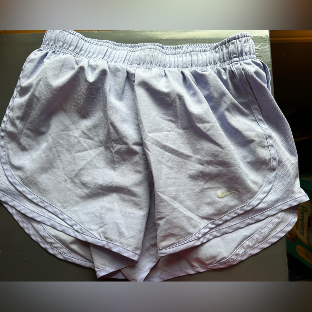 Nike dry fit shorts. Light lavender. Size small.